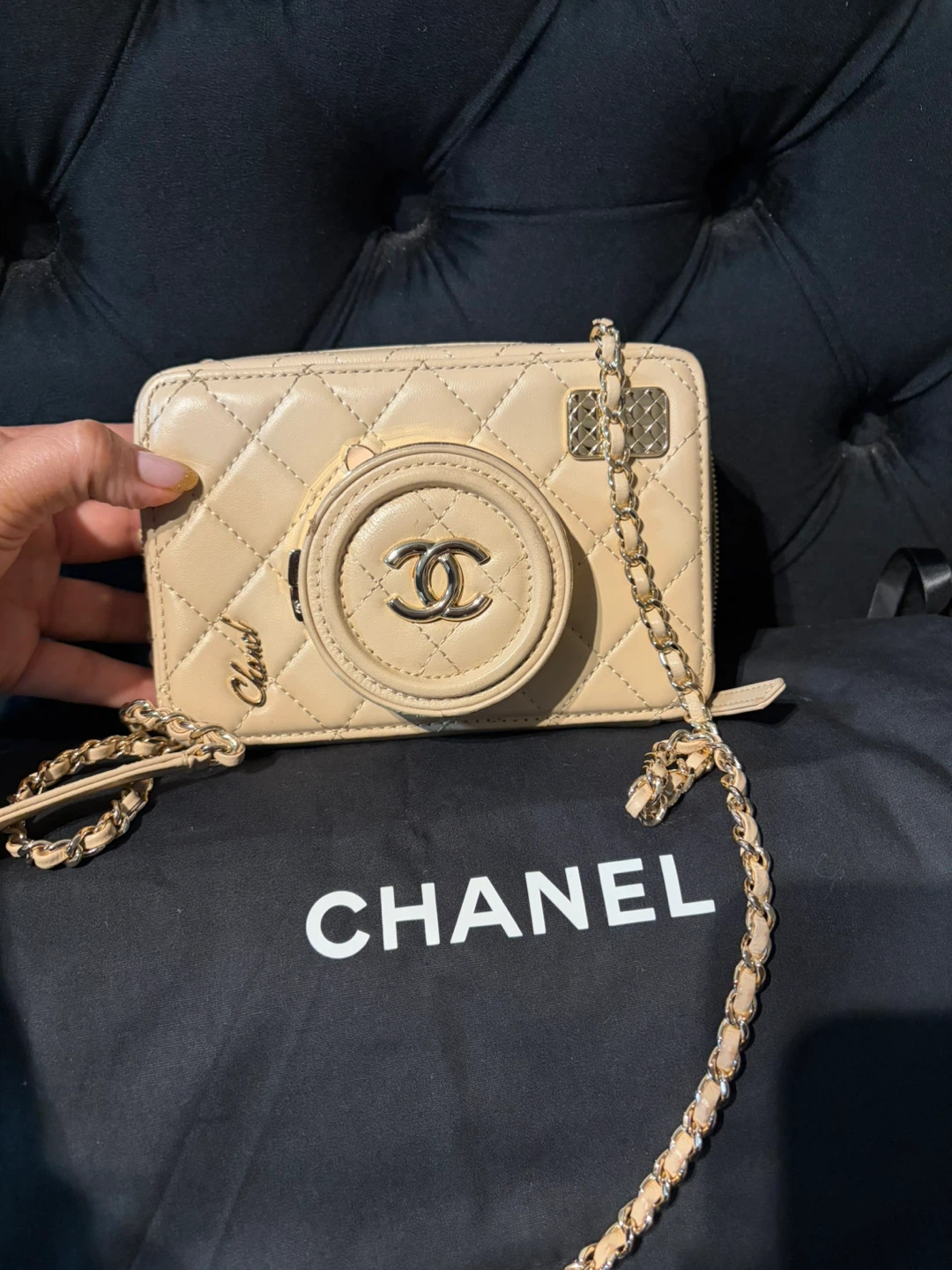 Chanel Camera Bag Beige - photo 5