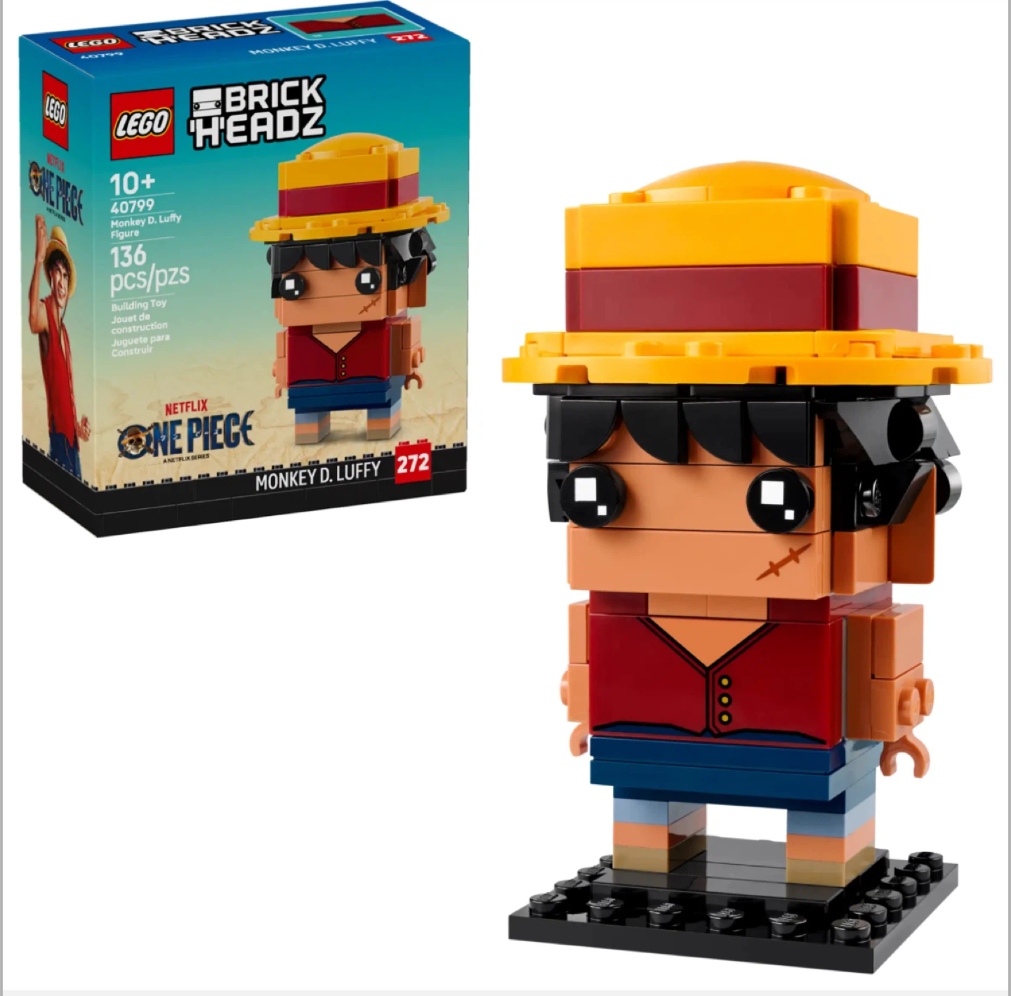 New LEGO BrickHeadz Monkey D. Luffy