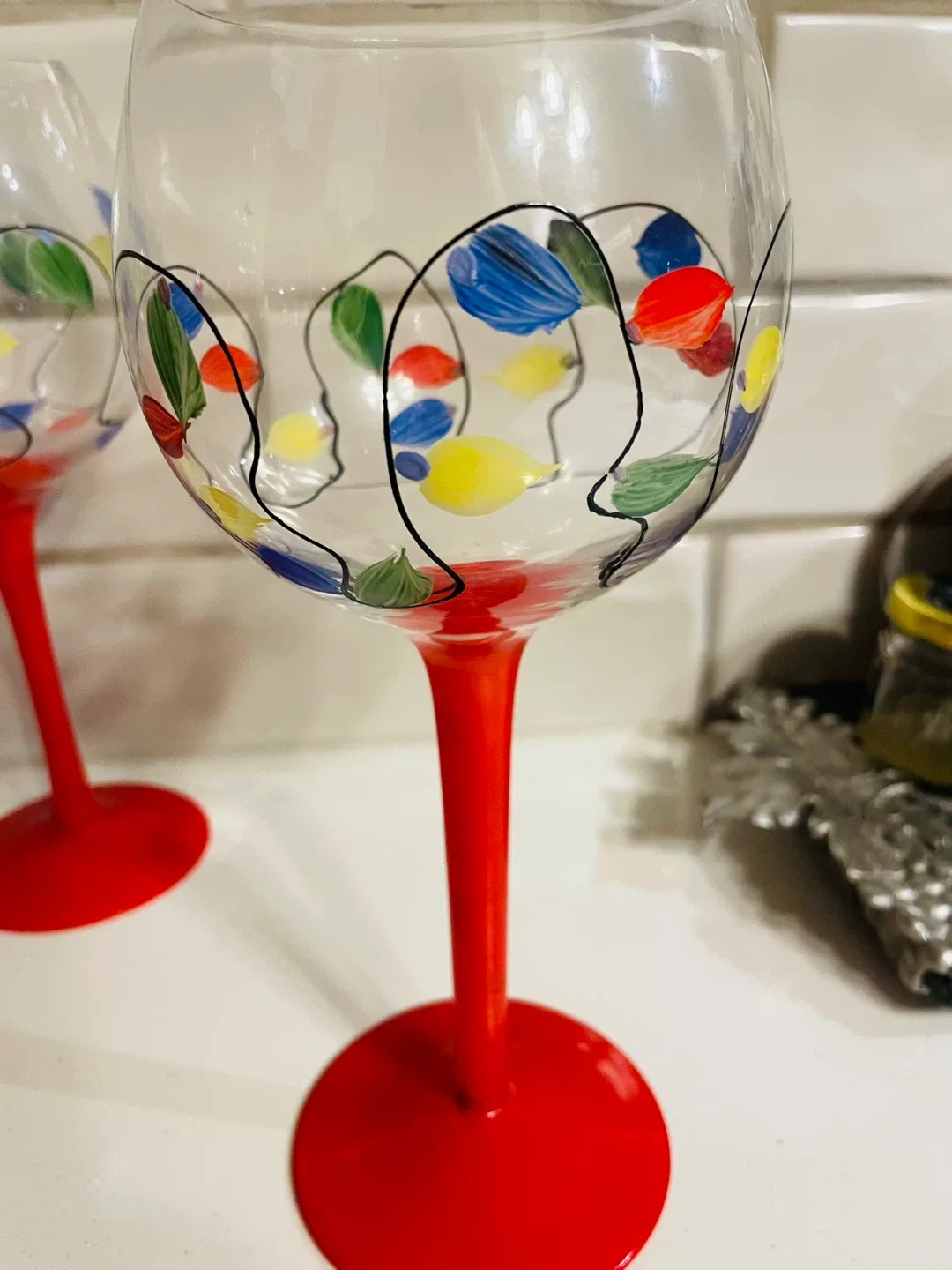 Beautiful Home Essentials & Beyond Celebration Wine glasses image indicator(3)