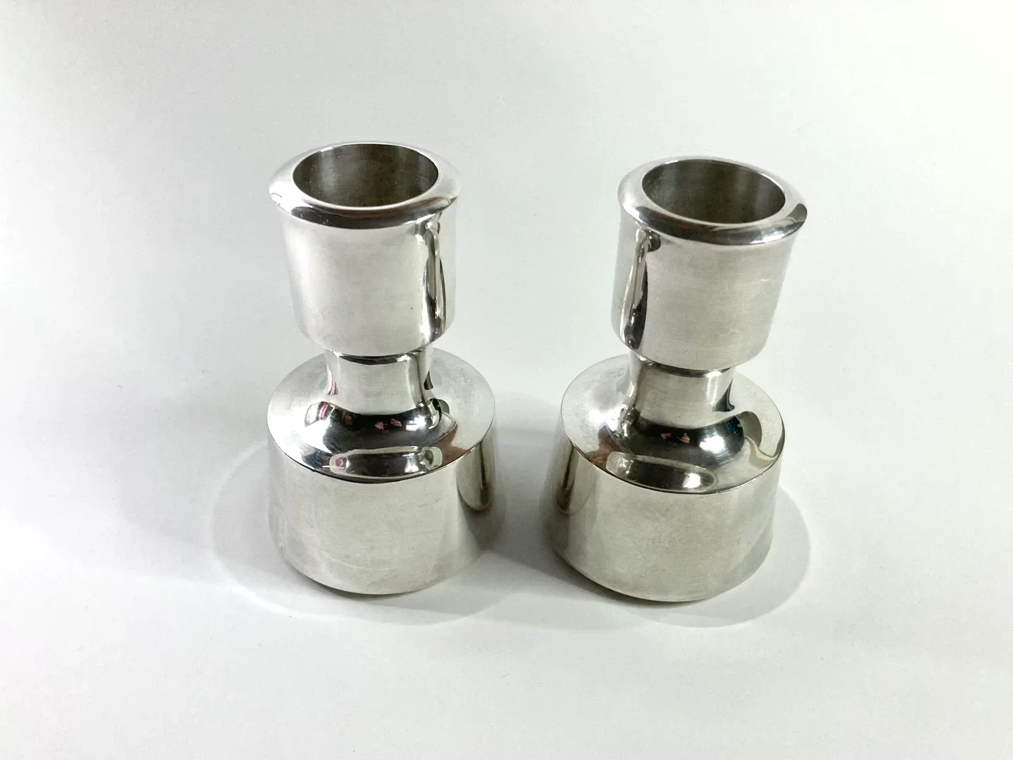 1960s Dansk Silver Plated Candlesticks- Pair image indicator(3)