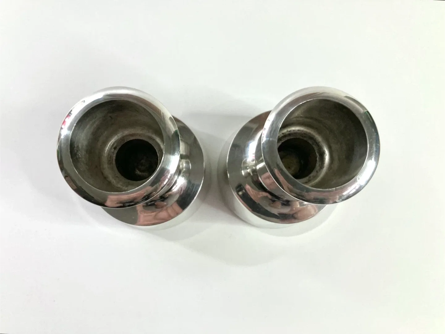 1960s Dansk Silver Plated Candlesticks- Pair image indicator(5)