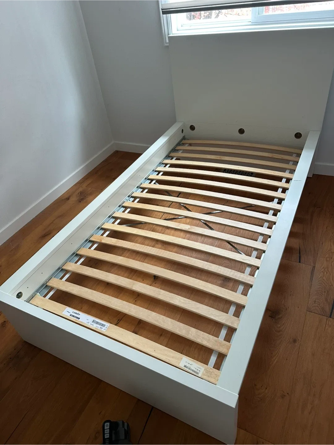 IKEA Hemnes White Single Bed Frame & Mattress