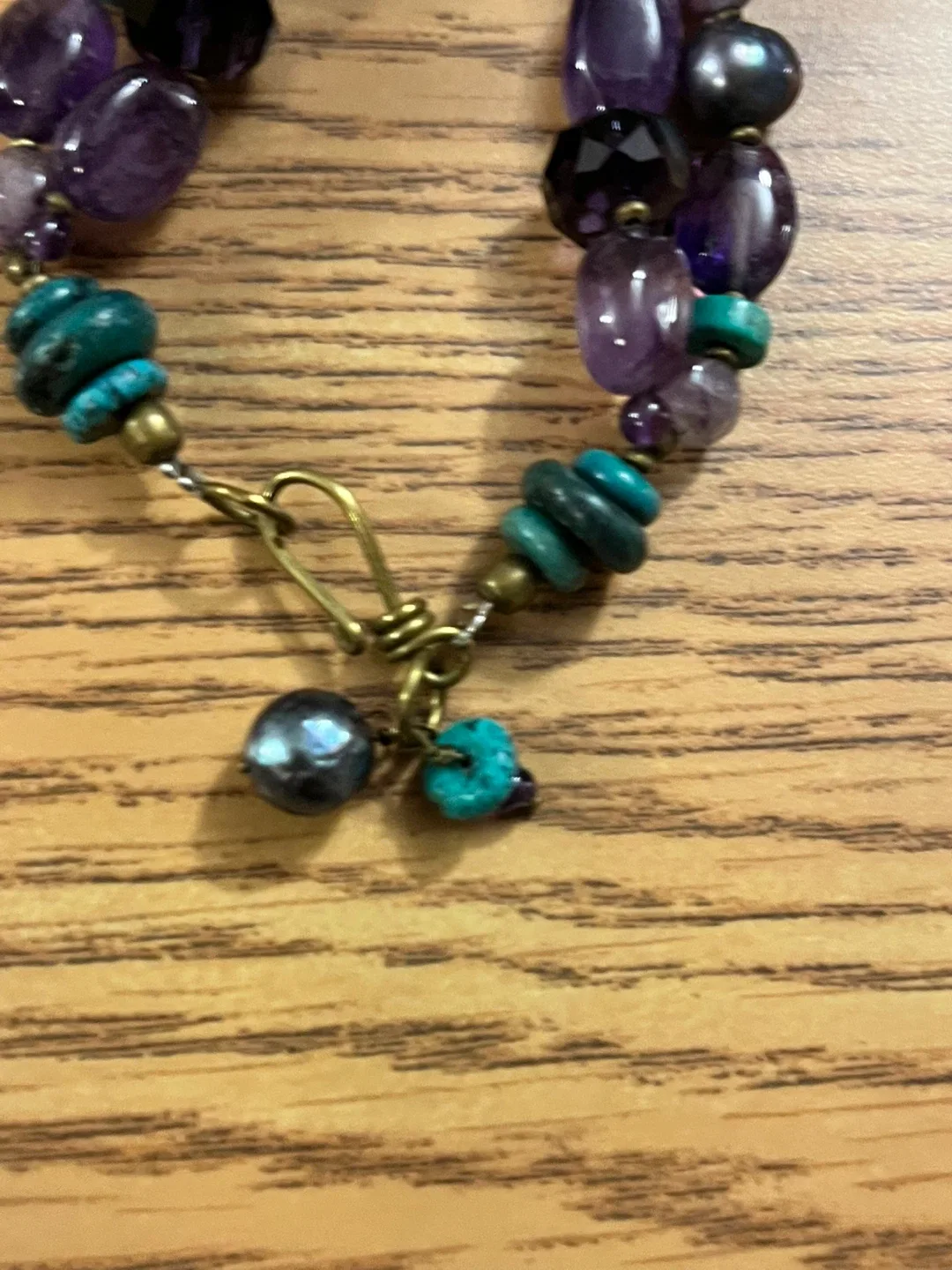 #Cleanout - Beaded Bracelet - Purple, Black, Green image indicator(4)