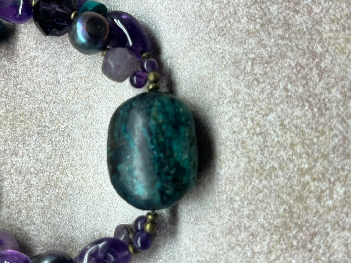 #Cleanout - Beaded Bracelet - Purple, Black, Green image indicator(6)