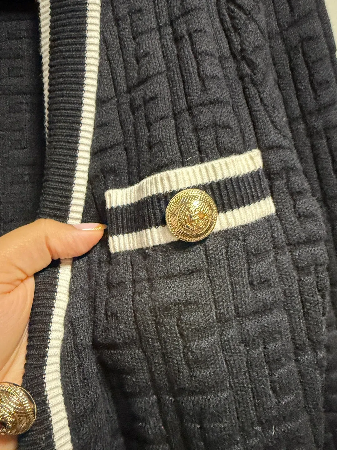 Balmain Paris Black Cardigan image indicator(2)