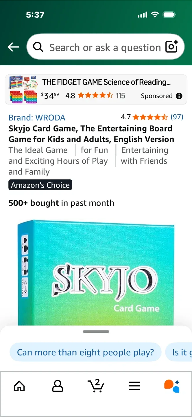 SKYJO Card Game - New in Box! image indicator(5)