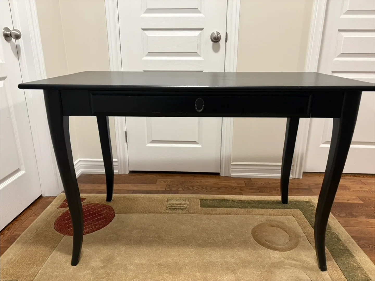 Brown Wooden Desk with Drawer