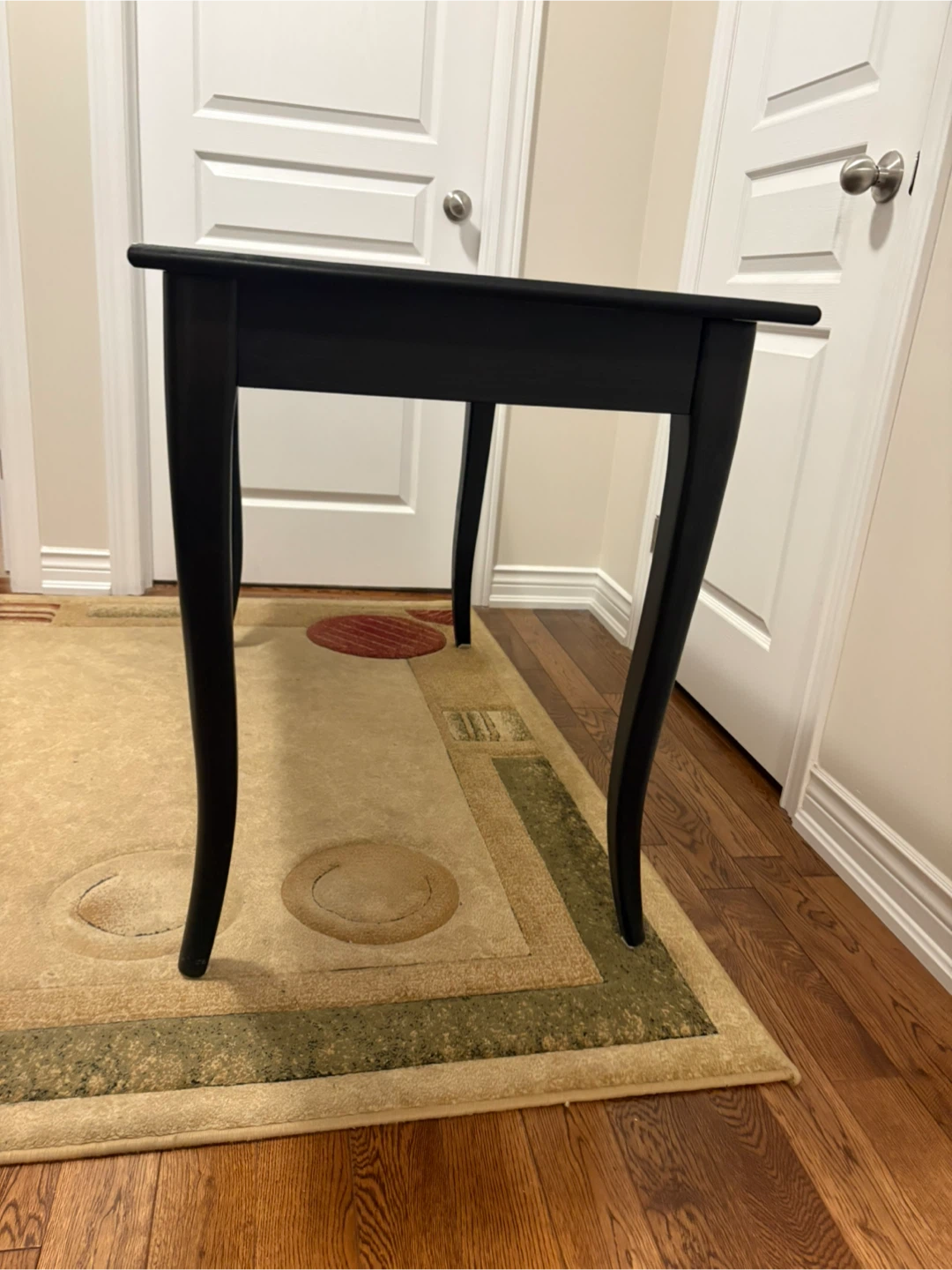 Brown Wooden Desk with Drawer - photo 3