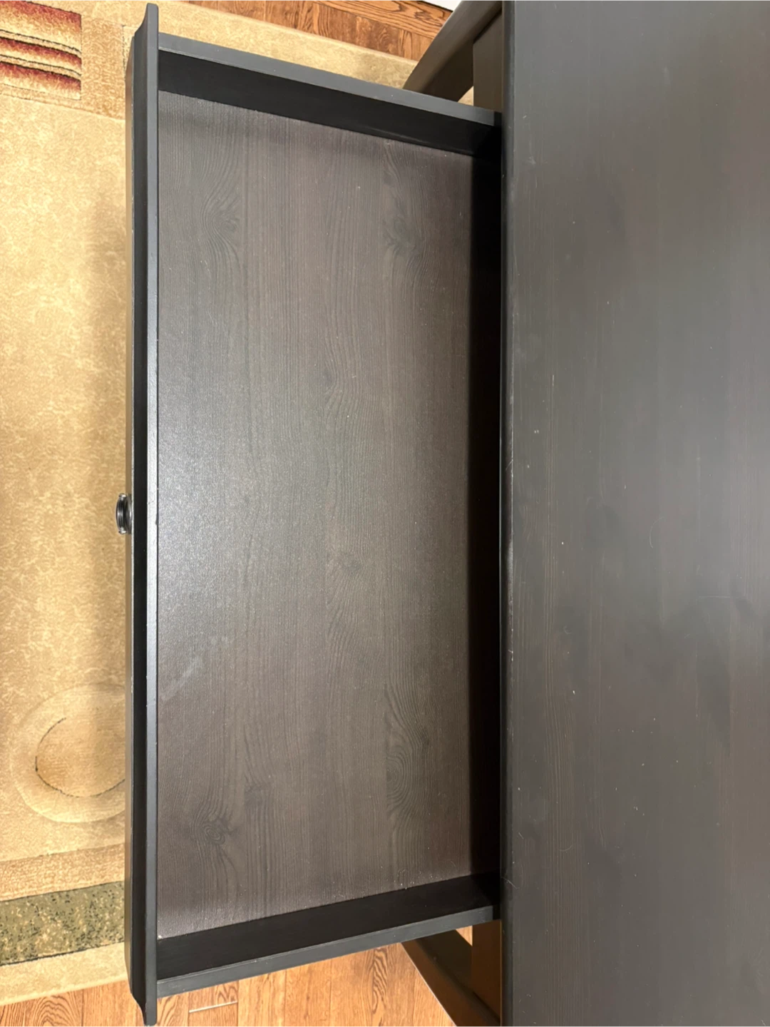 Brown Wooden Desk with Drawer - photo 4