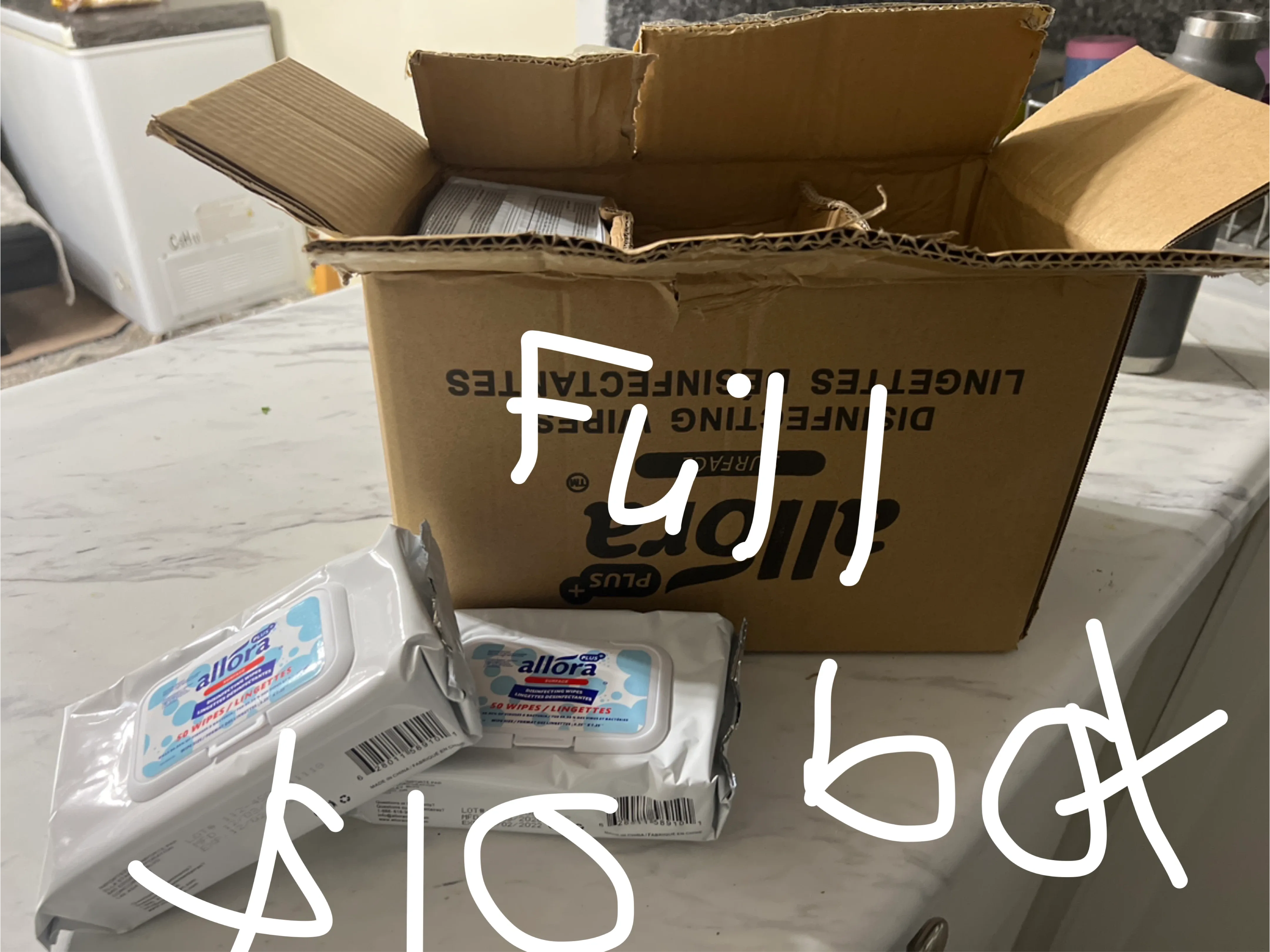 Allora Surface Disinfecting Wipes, 50 wipes