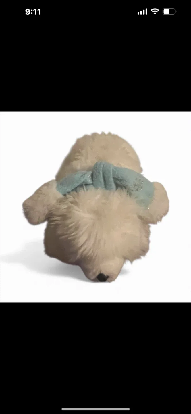 Cute Plush Dog with Scarf