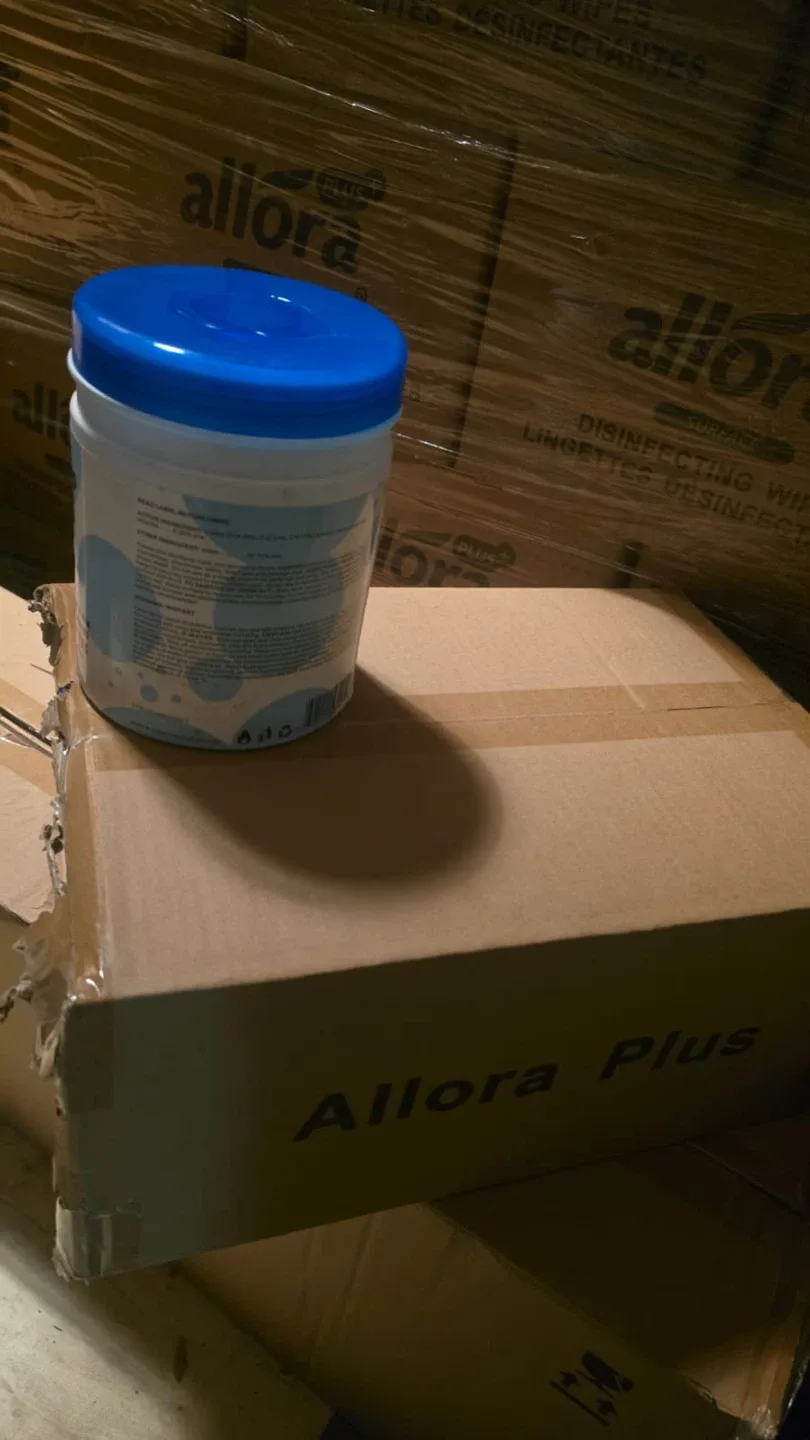 Allora Disinfecting Wipes 6 bottle wipes in the box $10