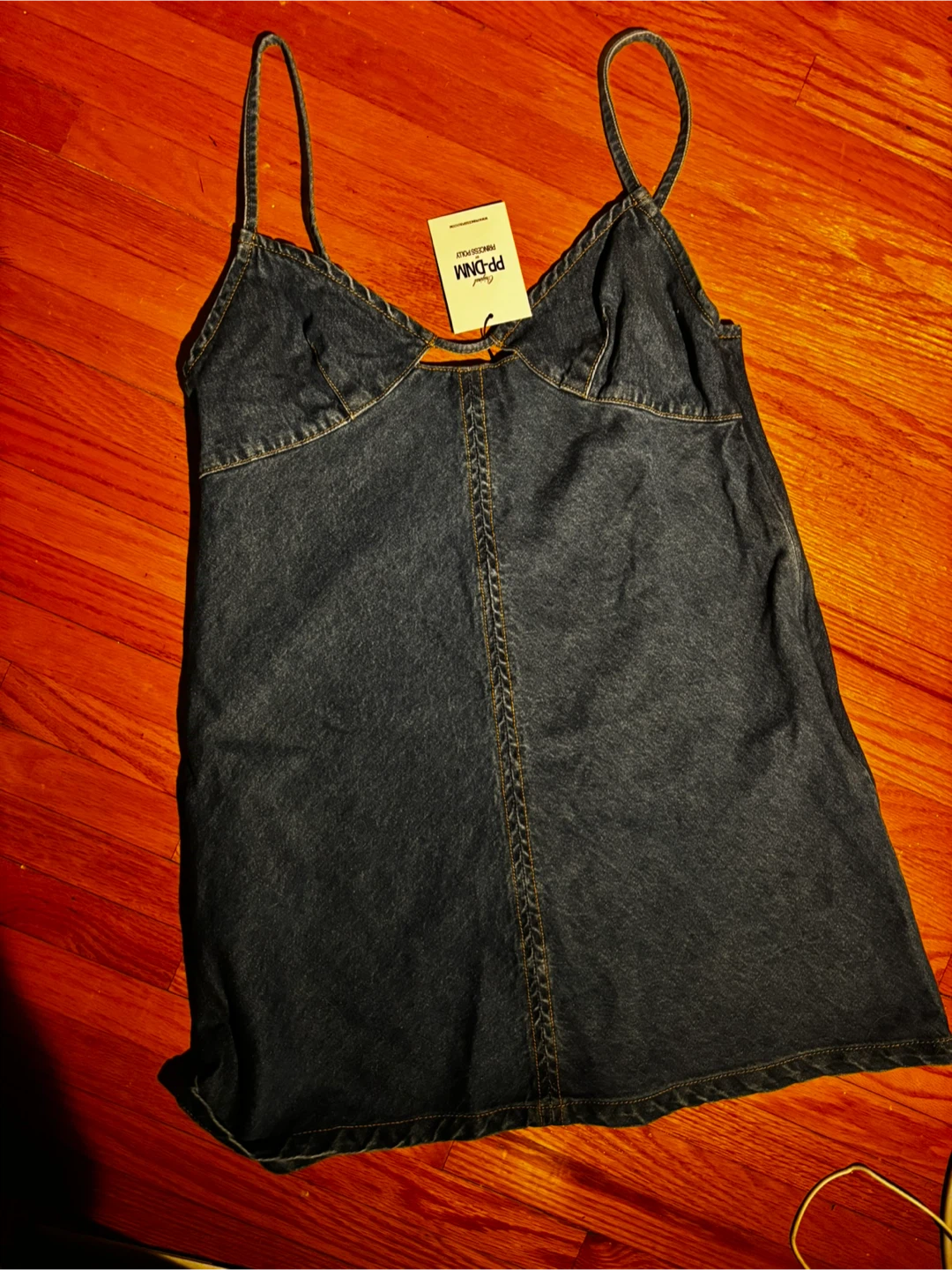 Princess Polly Arwen Denim Mini Dress - Size 8