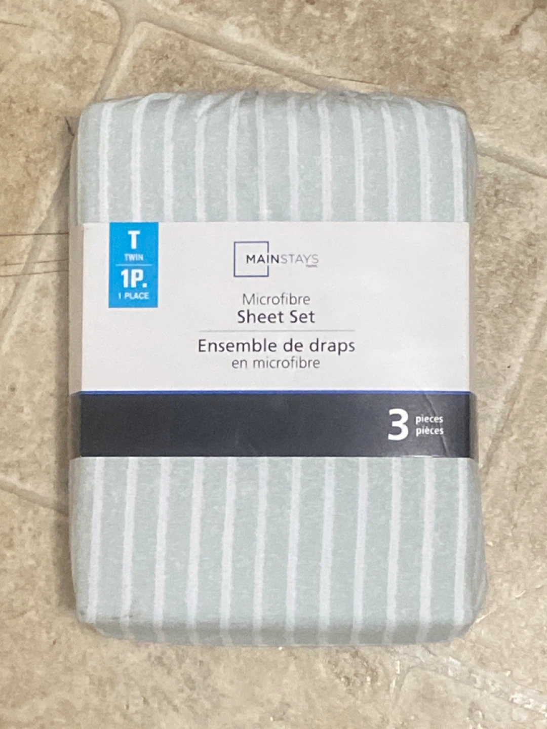 Mainstays Twin Microfibre Sheet Set - New