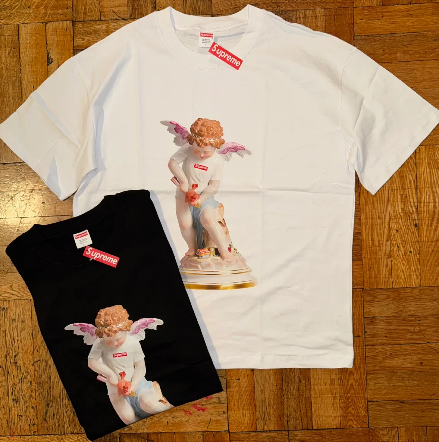 Supreme Cupid T-Shirts - White & Black