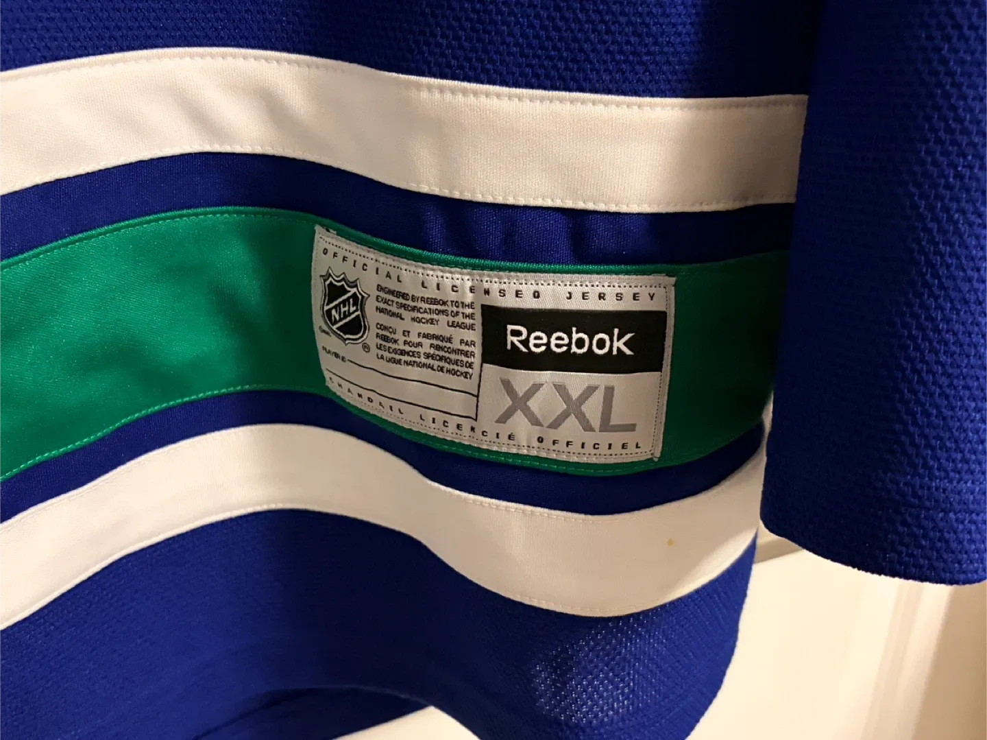 Authentic Reebok Vancouver Canucks Stick In Rink Jersey XXL 2XL image indicator(4)