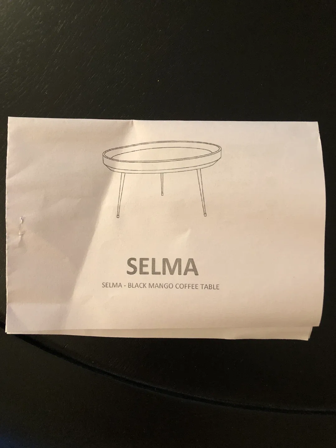 WAZO Round Black Coffee Table image indicator(6)