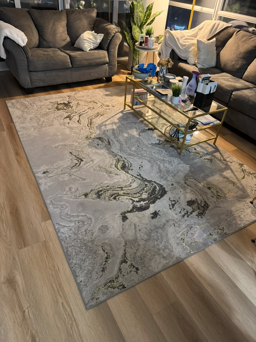 Marble Pattern Area Rug 9.5’x6’ - photo 2