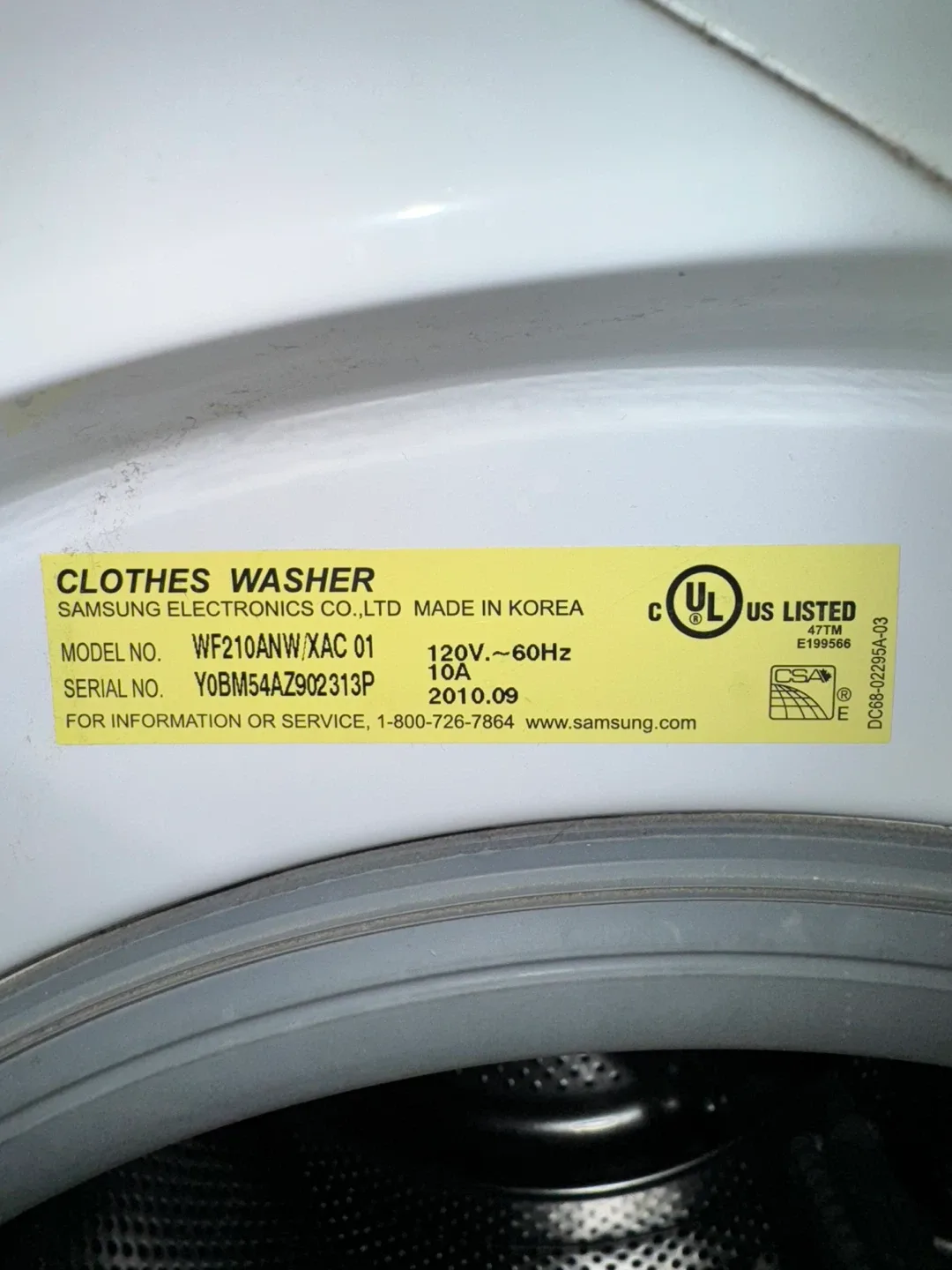 Samsung Washing Machine image indicator(6)