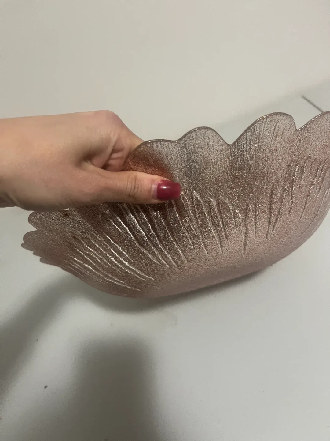 Decorative Bowl - Rose Gold Trim #cleanout image indicator(2)