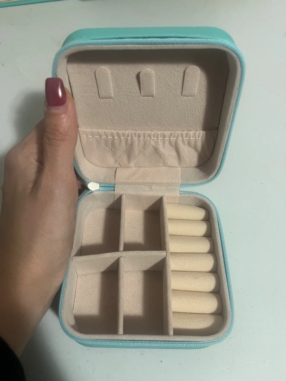 Teal small Jewellery Travel Case image indicator(2)