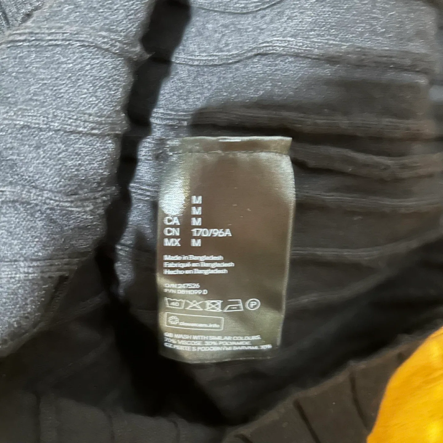 H&M Black Ribbed Knit Midi Dress - Size M image indicator(4)