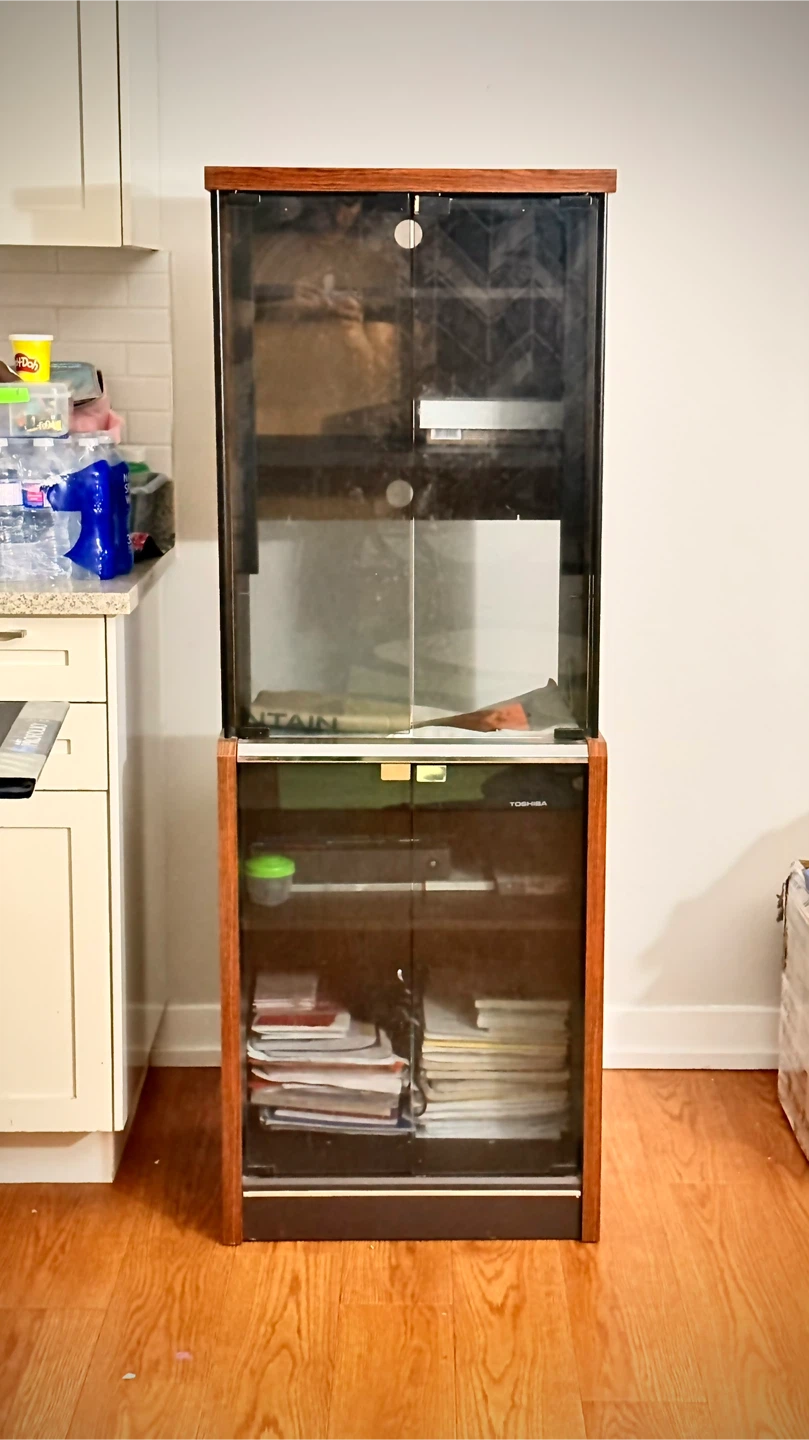 Toshiba Glass Door Display Cabinet - Brown - photo 2