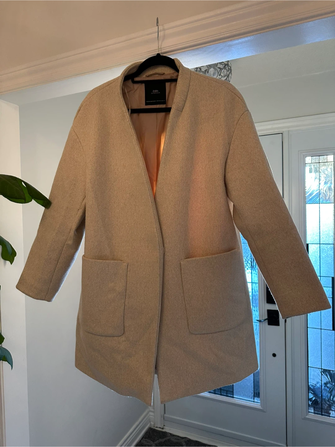 Zara Beige Wool Blend Coat - photo 2