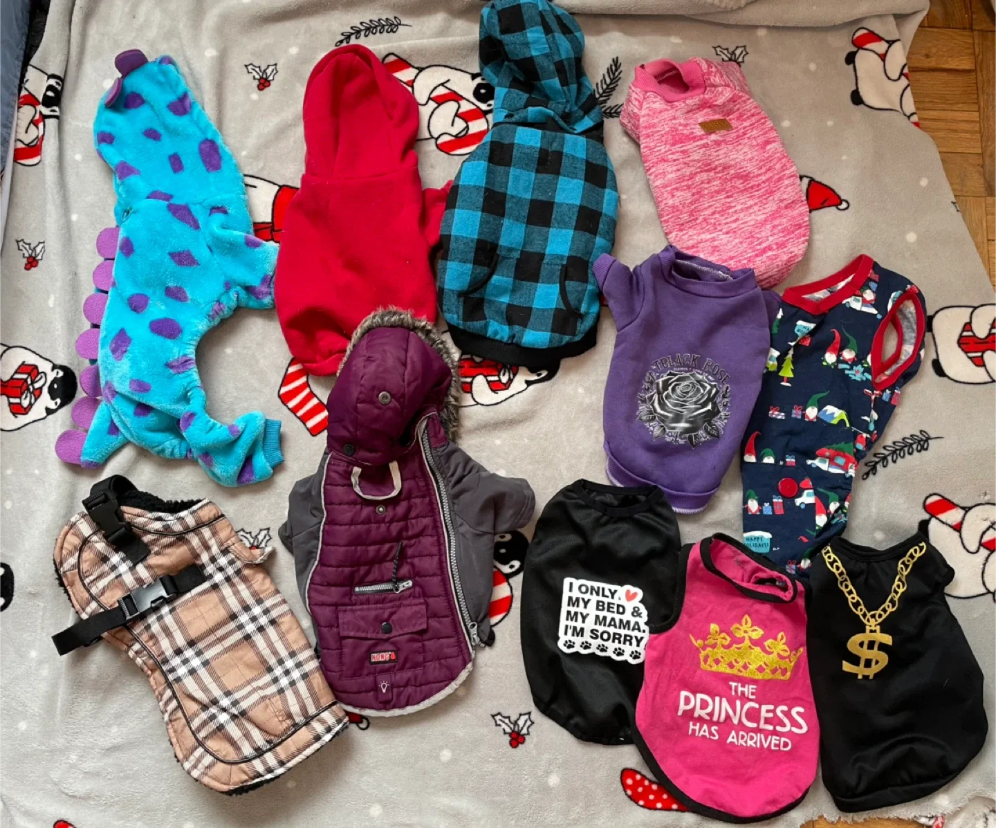 Small 12” Dog Clothes Lot