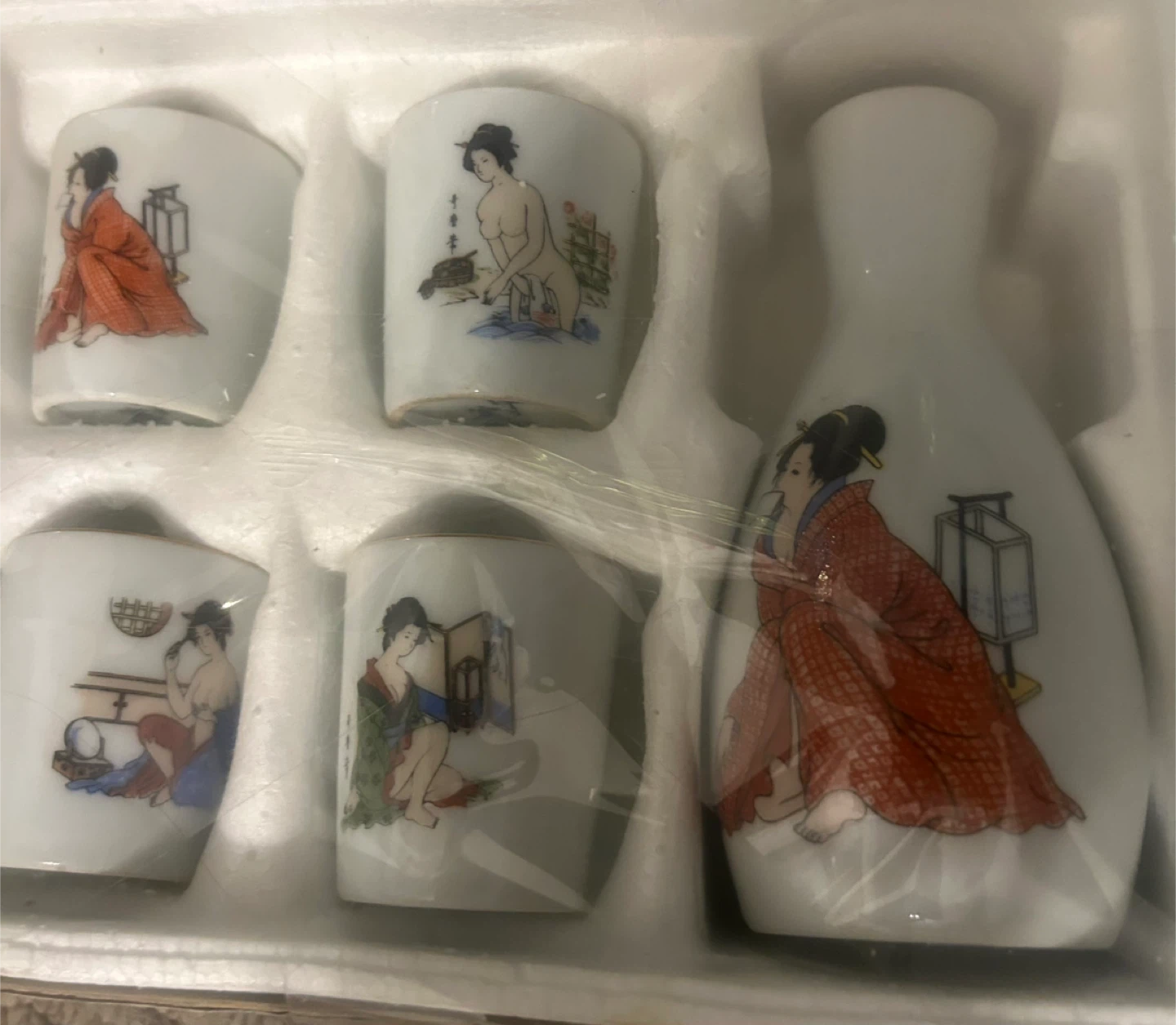 Porcelain sake set - photo 2