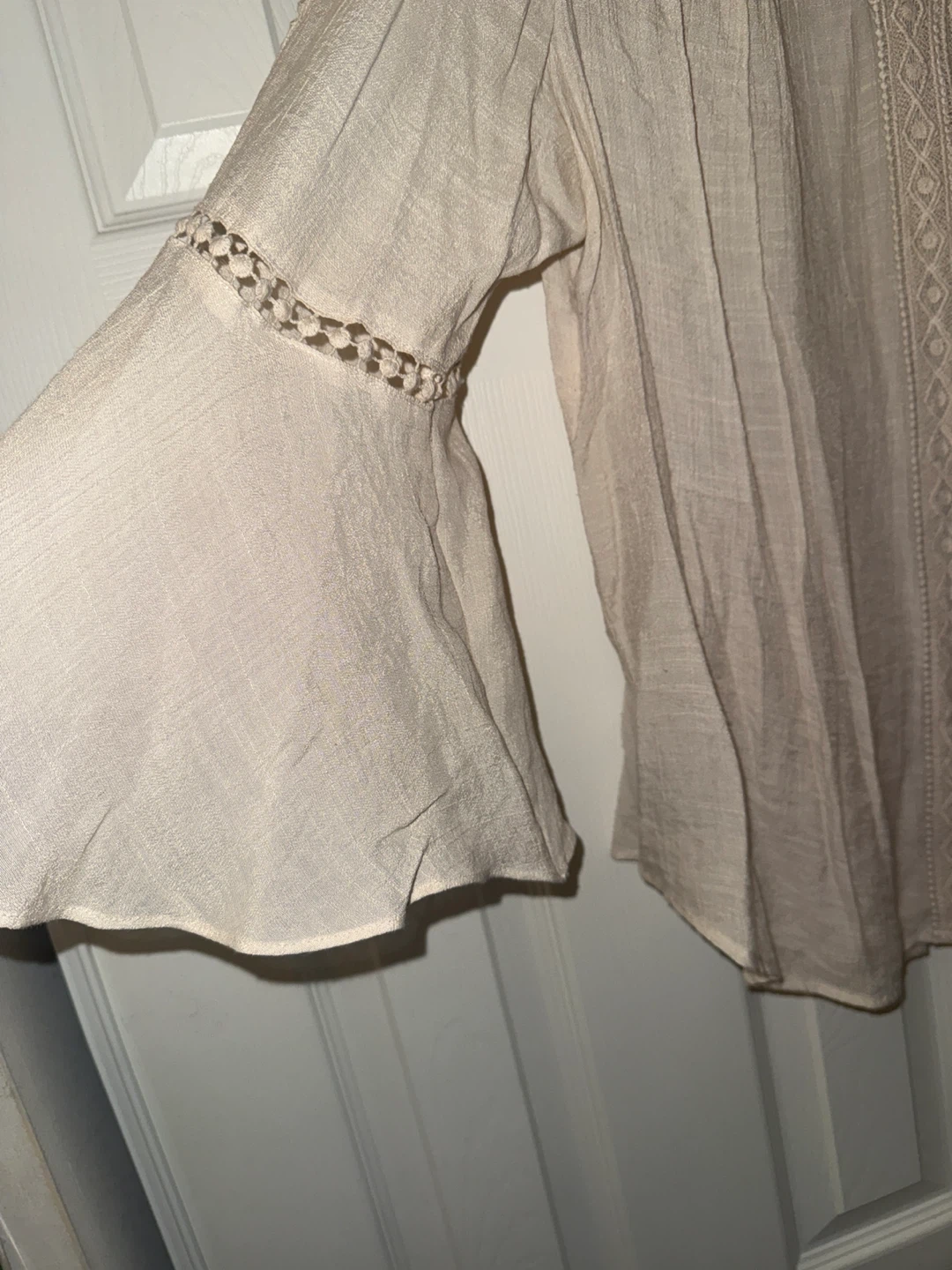 John Paul Richard Lace Trim Blouse - Size L - photo 3