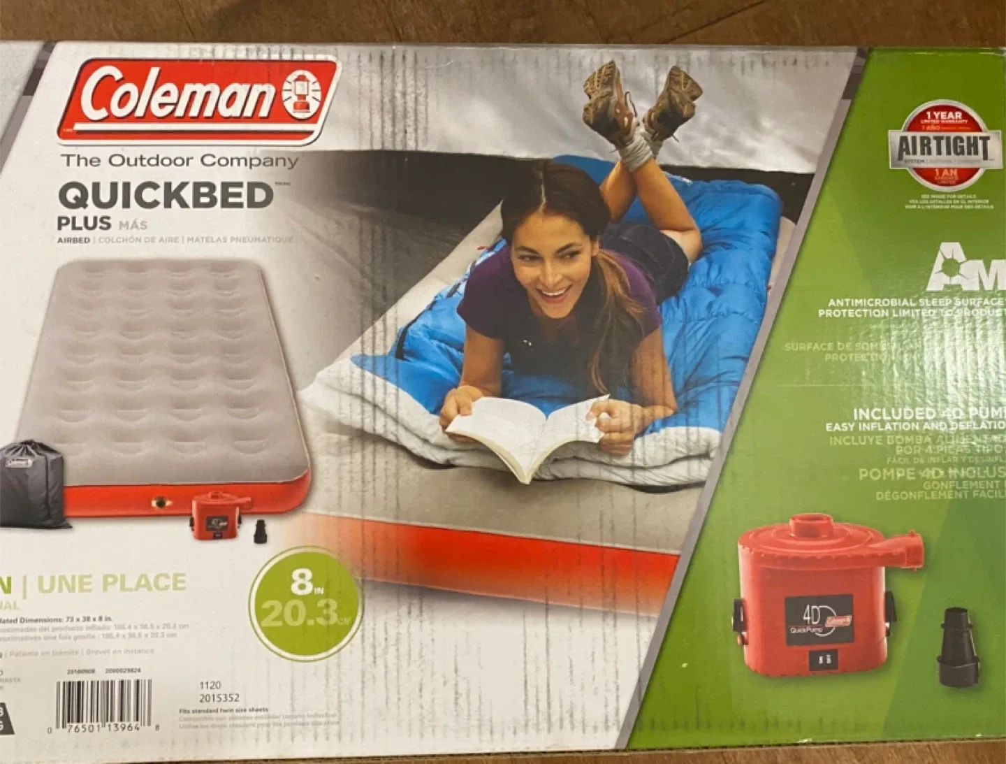 Coleman Quickbed Single Air Mattress - Twin, Grey image indicator(2)