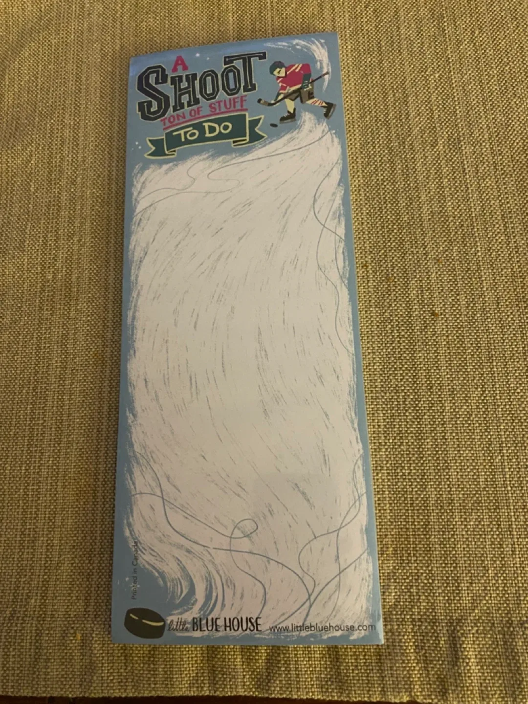 Little Blue House Hockey To-Do List - New