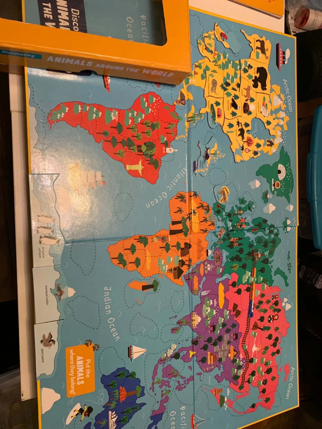 Educational toys-Discovering Animals Around The World Game image indicator(2)