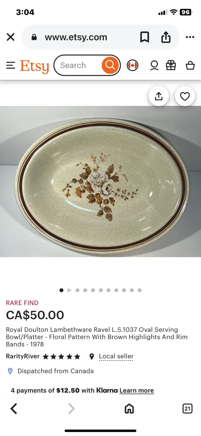 Royal Doulton Ravel Serving Bowl/Platter image indicator(2)