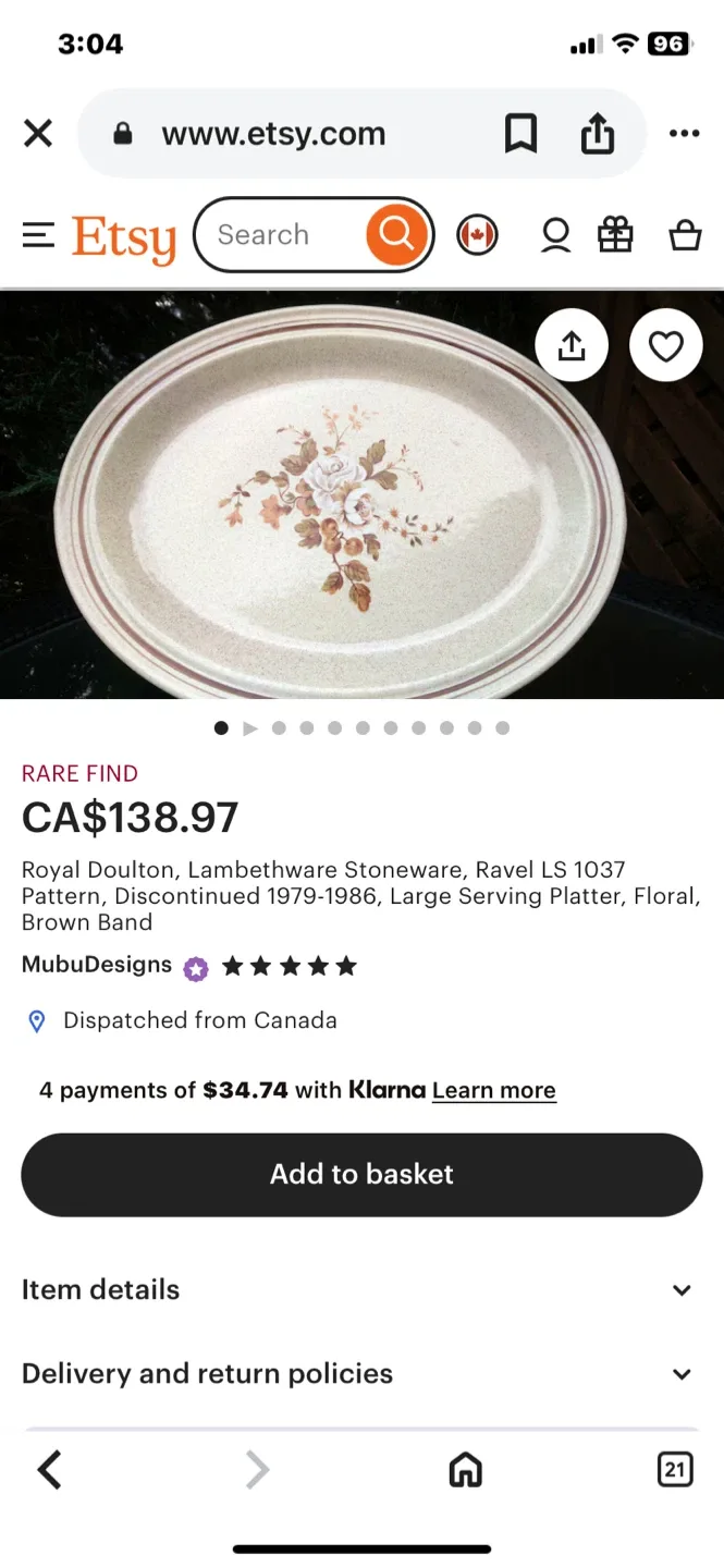 Royal Doulton Ravel Serving Bowl/Platter image indicator(3)