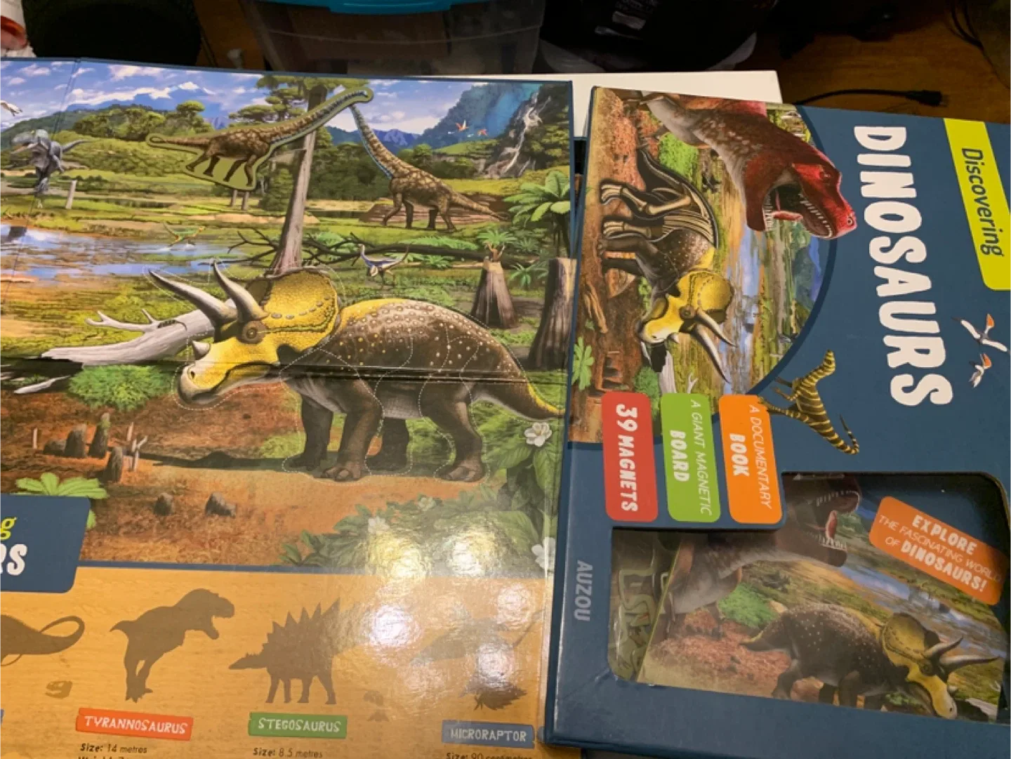 Discovering Dinosaurs Magnetic Board Book