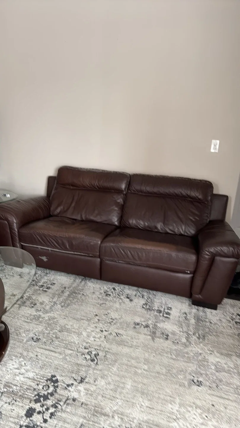 Extremely comfortable power recliner sofa set for sale