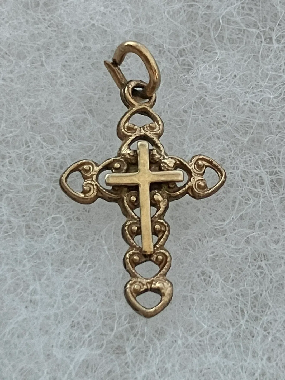Vintage 14k Gold Fill Cross Pendant image indicator(2)