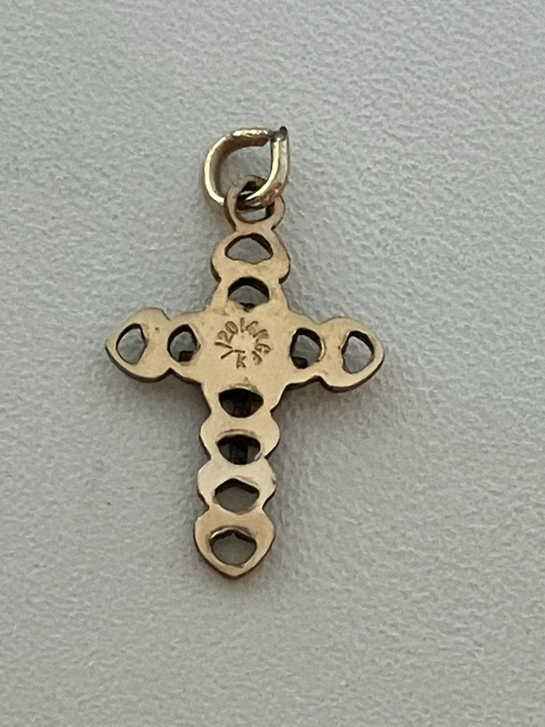 Vintage 14k Gold Fill Cross Pendant image indicator(5)