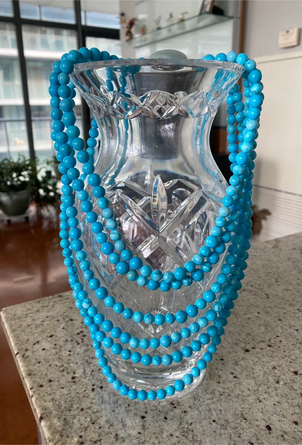 Natural Howlite Beaded Necklace