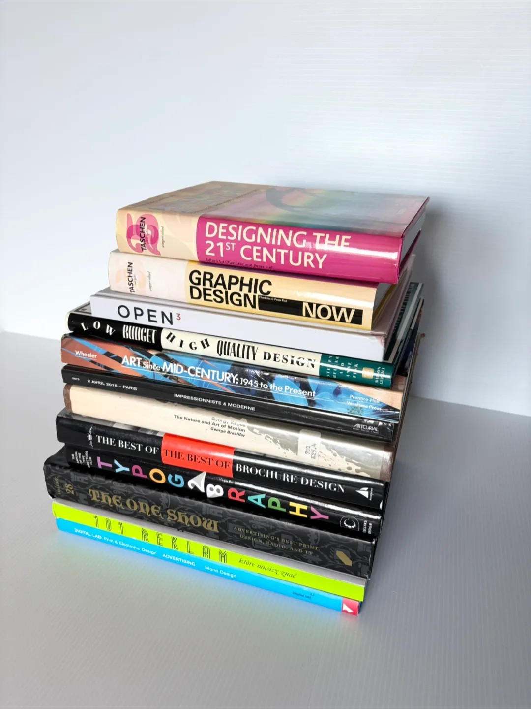 Graphic design art typography and art direction books