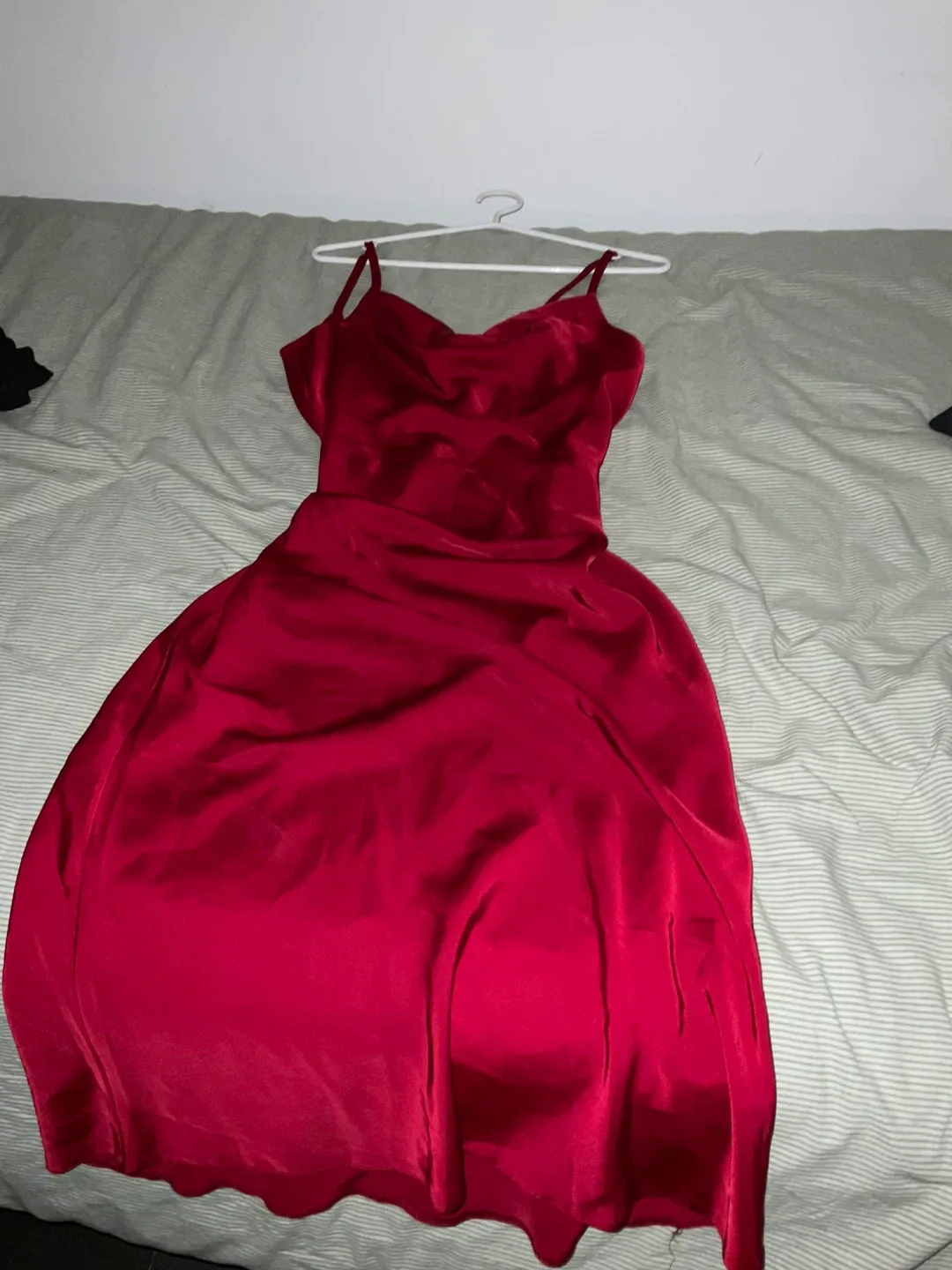 Red Satin Dress image indicator(2)