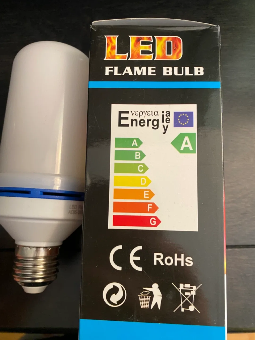 LED Flame Bulb - New in Box image indicator(2)