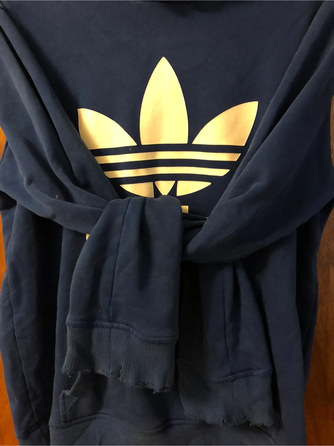 #Cleanout Adidas Blue Hoodie - Size M for men image indicator(5)