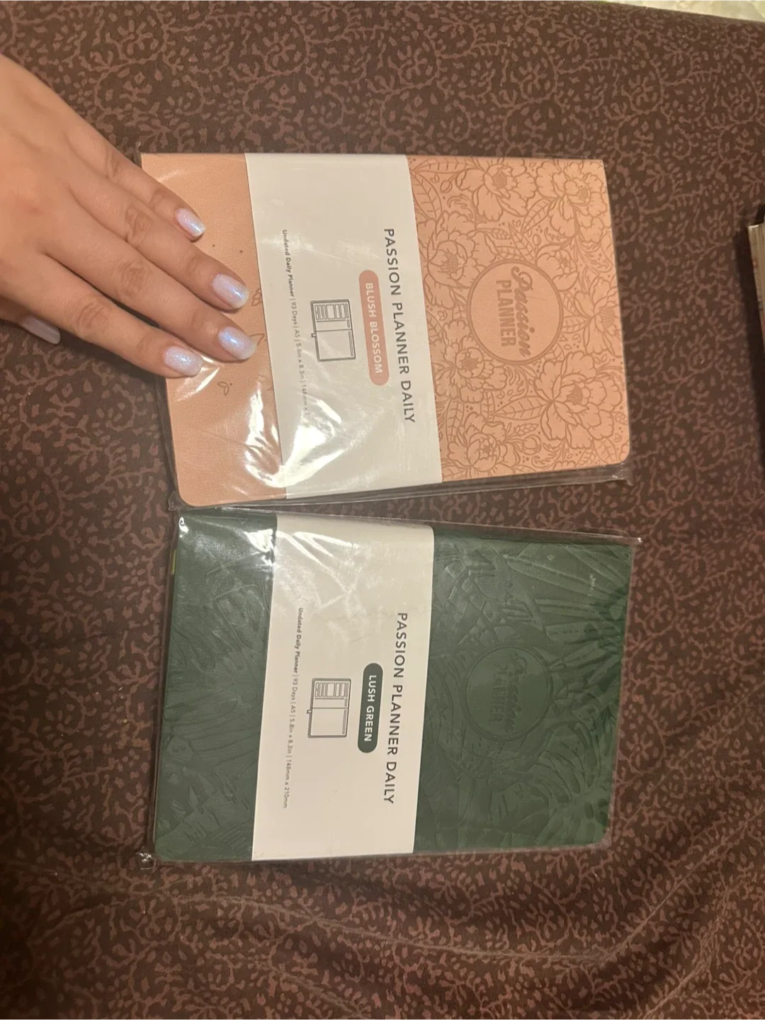 Passion Planner Daily - Blush Blossom & Lush Green