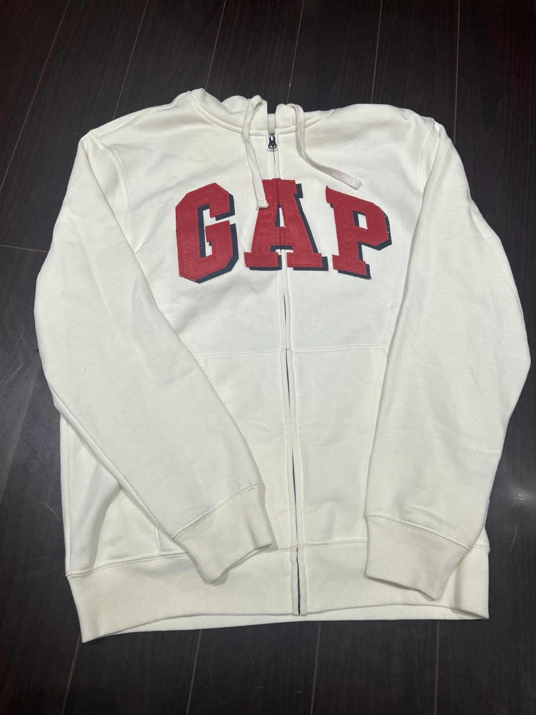 GAP White Zip-Up Hoodie
