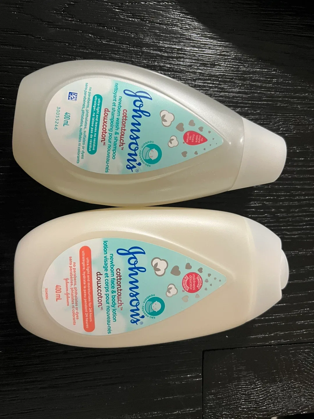 Johnson's cottontouch newborn shampoo & lotion set