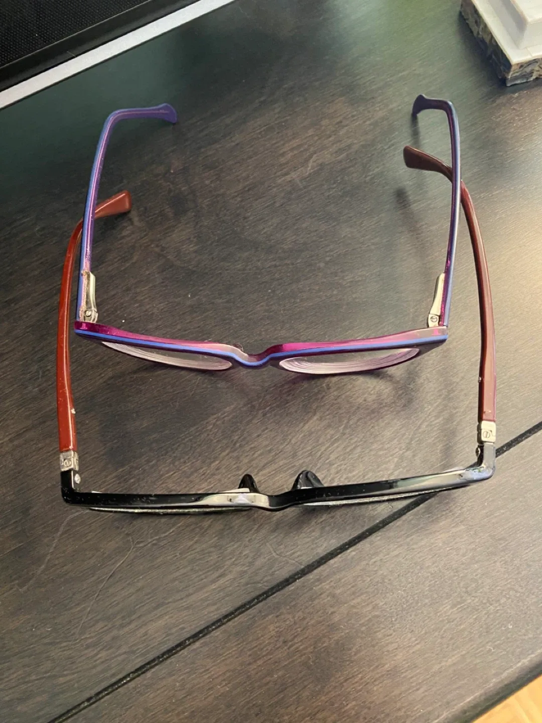 Two Pairs of Glasses - Black and Purple Frames image indicator(4)