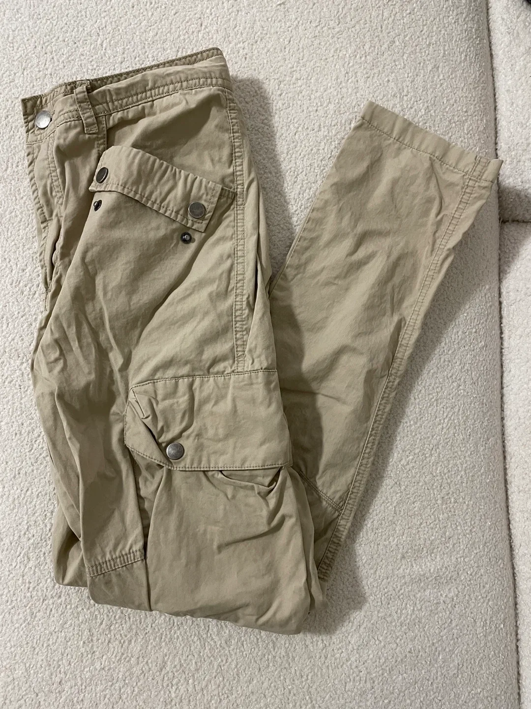 Beige Cargo Pants